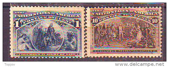USA - COLUMBUS - **MNH 10c - 2c MLH - 1892 - Cristóbal Colón