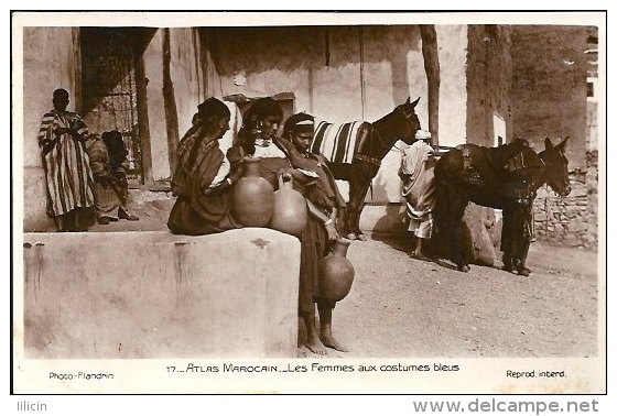 Postcard RA001740 - Morocco (Maroc) Les Femmes Aux Costumes Bleus - Africa