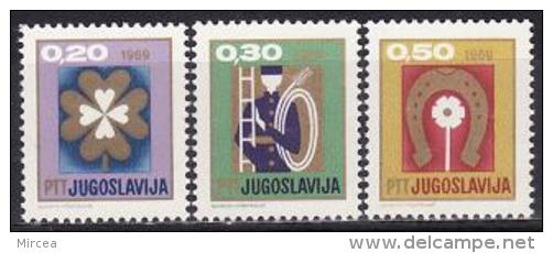 B1750 - Yougoslavie 1968 - Yv.no.1208-10 Neufs** - Unused Stamps