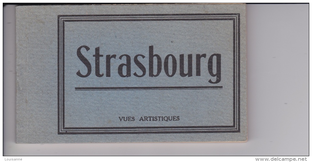 Carnet  DE   15   VUES  ARTISTIQUES  D  STRASBOURG - 5 - 99 Cartoline