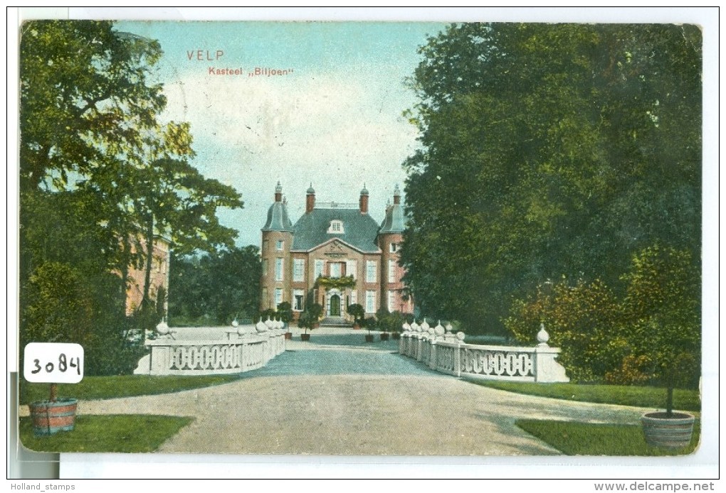 VELP *  ANSICHTKAART * CPA * KASTEEL BILJOEN * GELOPEN IN 1908 (3084) - Velp / Rozendaal