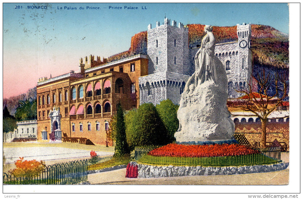 CP -   MONACO -LE PALAIS DU PRINCE - 281 - L. L. - Fontvieille