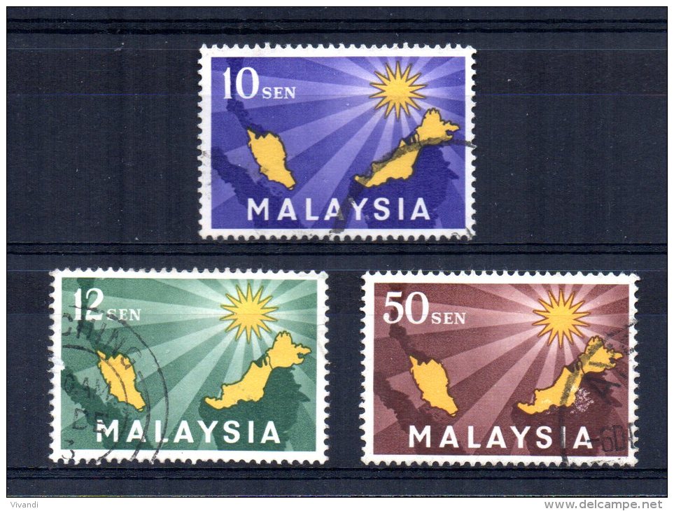 Malaysia - 1963 - Inauguration Of Federation - Used - Malaysia (1964-...)