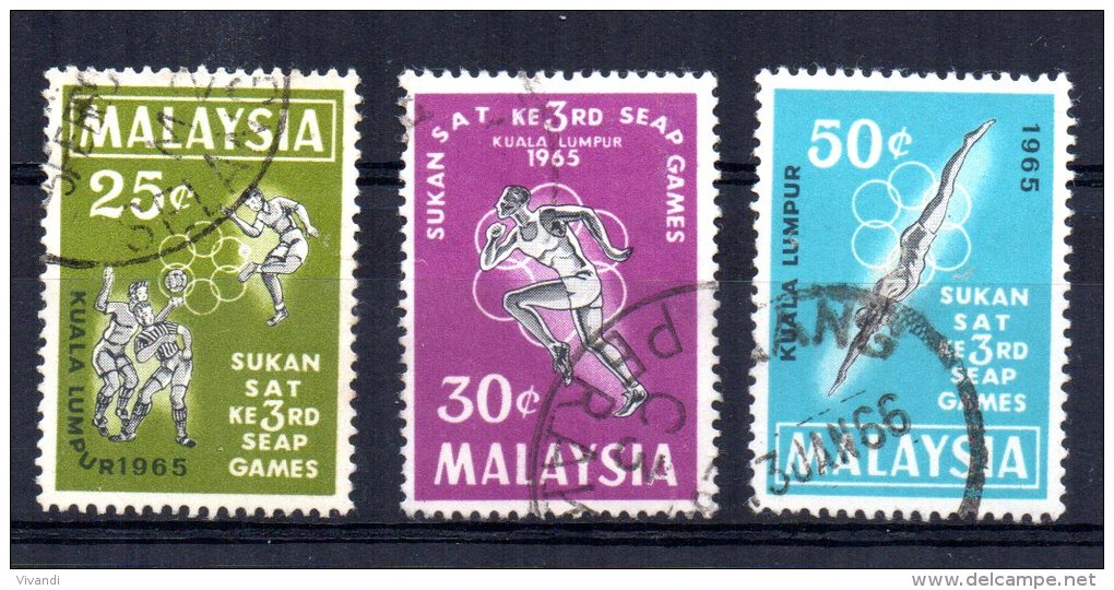 Malaysia - 1965 - 3rd South East Asian Games - Used - Malaysia (1964-...)