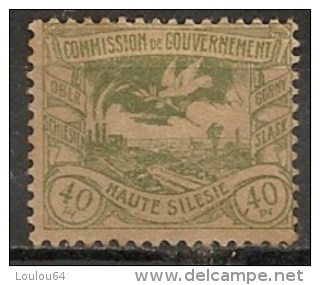 Timbres - Allemagne - Empire - Plébiscite - Haute Silésie - 40 Pf. - - Sonstige & Ohne Zuordnung