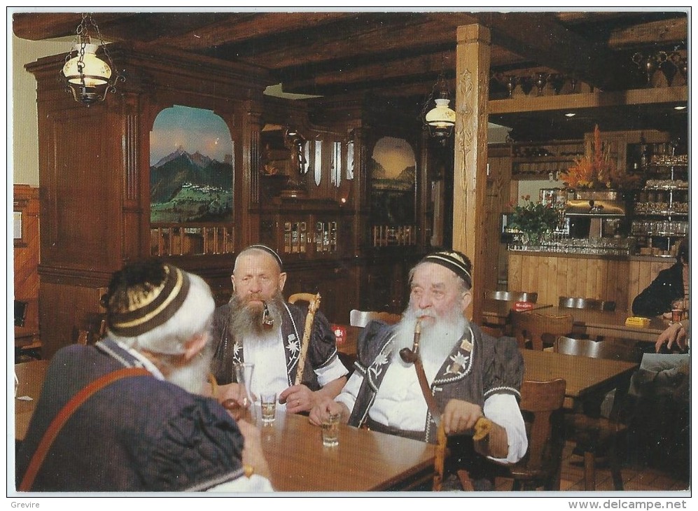 Bulle, Groupe D'armaillis Au Café Fribourgeois, Orchestrion - Fribourg