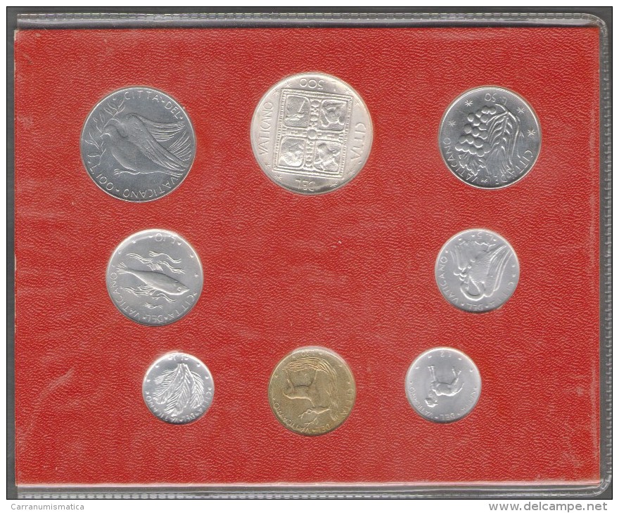 1977/XV Vatican City 8-Coin Mint Set Unc Pope Paul VI CITTA DEL VATICANO - Vaticano