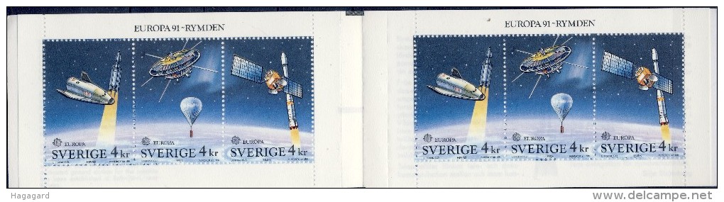 ##Sweden 1991. EUROPE/ CEPT. Complete Booklet. Michel 159. MNH(**) - 1981-..