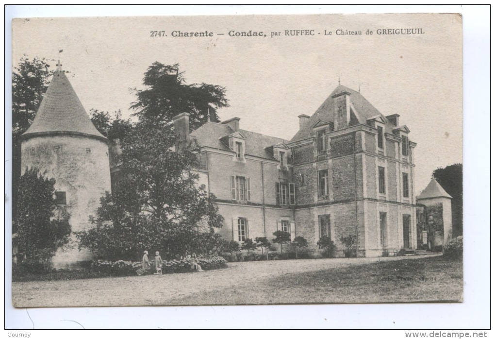 Condac Par Ruffec (charente) Le Château De Gregueuil N°2747 - Ruffec