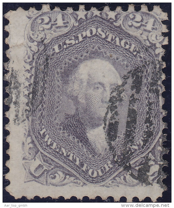 USA 1861 24Cent Grau Mi#23 Gestempelt - Oblitérés