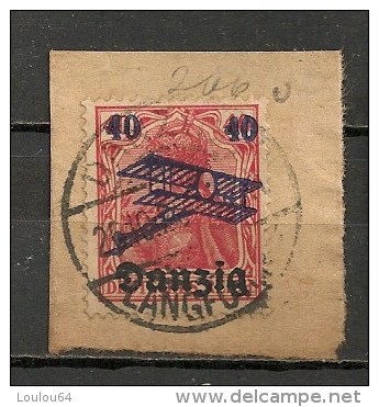 Timbres - Allemagne - Etranger - Dantzig - Aéreo - 1920 - 40 Pf. - - Sonstige & Ohne Zuordnung