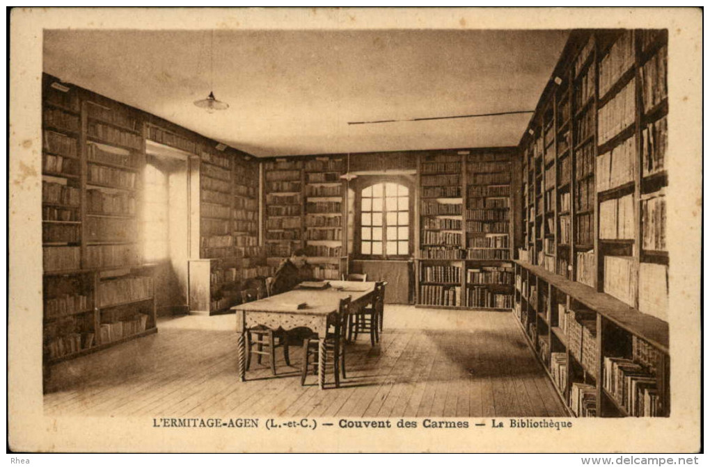 BIBLIOTHEQUES - Livres - L'ERMITAGE-AGEN - Couvent Des Carmes - Bibliothèques