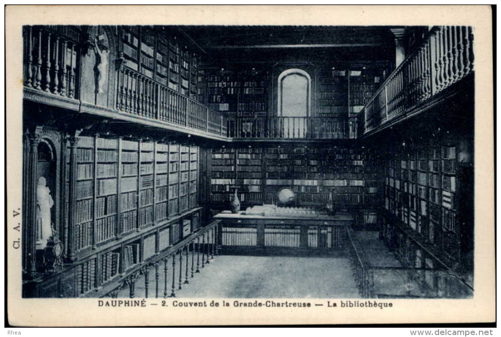 BIBLIOTHEQUES - Livres - Couvent Grande Chartreuse - - Bibliotecas