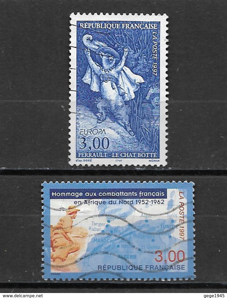 France 1997 Oblitéré  N  3058 - 3072    Europa    &  Combattants Francais - Gebraucht