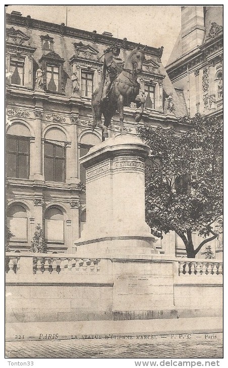 PARIS - 75 -  CPA DOS SIMPLE De La Statue D'Etienne MARCEL   - ENCH11  - - Standbeelden