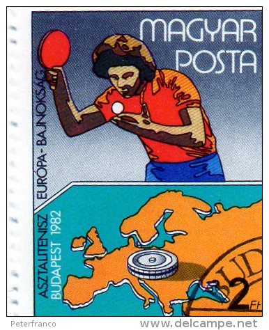 L - 1982 Ungheria - Campionati Europei - Tennis Tavolo