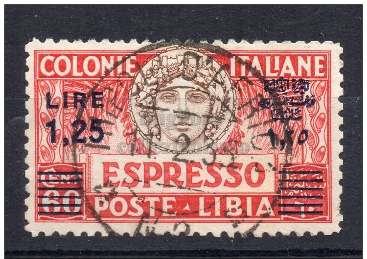 MC 1927  Libia Espresso 1,25 Lire Usato - Libye