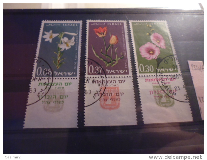 ISRAEL TIMBRE ISSU COLLECTION YVERT N° 234.236 - Gebraucht (mit Tabs)