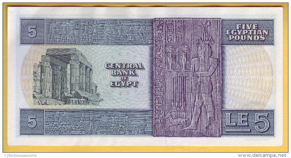 EGYPTE - Billet De 5 Pounds. 1969-78. Pick: 45. NEUF - Egipto