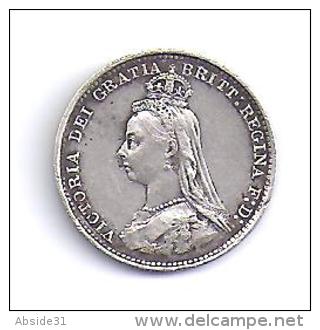 GRANDE BRETAGNE - 3  Pence  1889 - F. 3 Pence