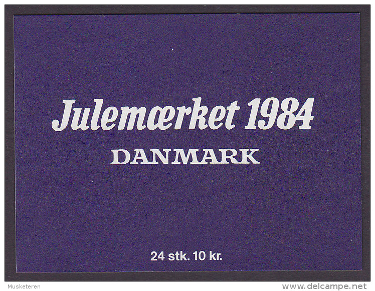 Denmark Markenheftchen Booklet 1984 Christmas Seal Weihnachten Jul Noel Natale Navidad (2 Scans) MNH** - Booklets
