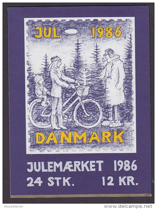 Denmark Markenheftchen Booklet 1986 Christmas Seal Weihnachten Jul Noel Natale Navidad (2 Scans) MNH** - Carnets