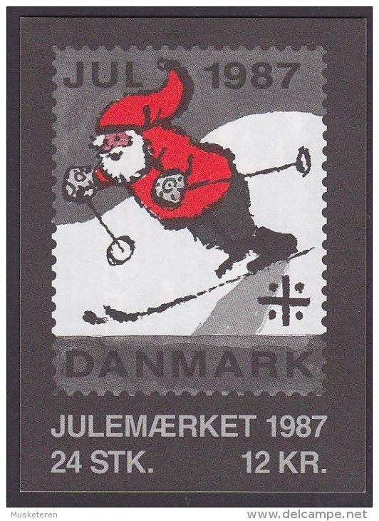 Denmark Markenheftchen Booklet 1987 Christmas Seal Weihnachten Jul Noel Natale Navidad (2 Scans) MNH** - Carnets
