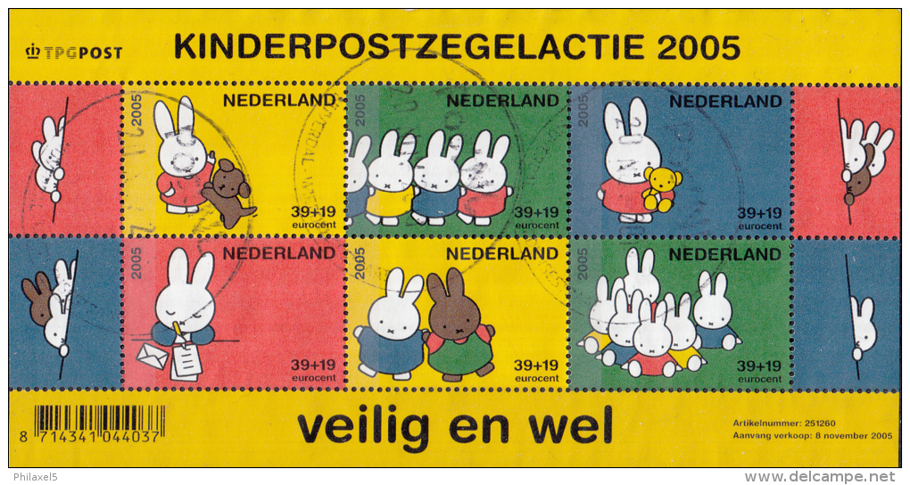Nederland - Kinderzegels - Nijntje - Gebruikt-gebraucht-used - NVPH Blok 2370 - Gebraucht