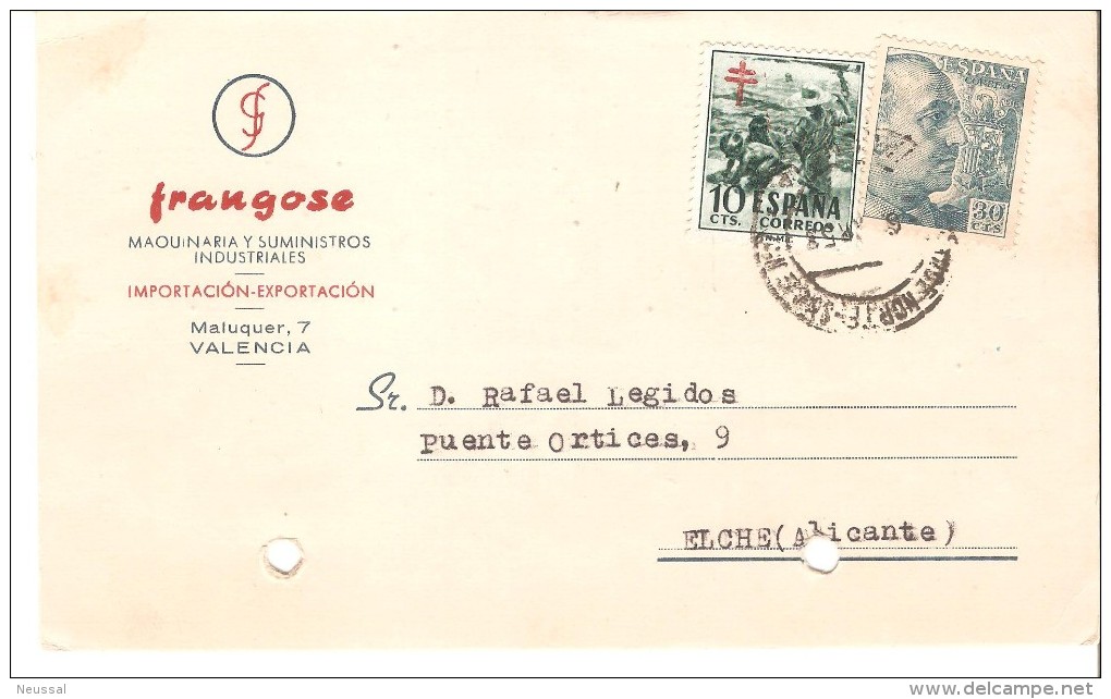 Tarjeta Postal  Con Publicidad Frangose. - Cartas & Documentos