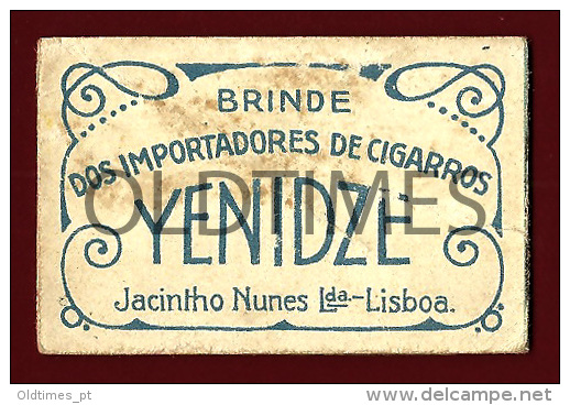 PORTUGAL - LISBOA - BRINDE DOS IMPORTADORES DE CIGARROS YENIDZE - 1910 ADVERTISING CARD - Werbung