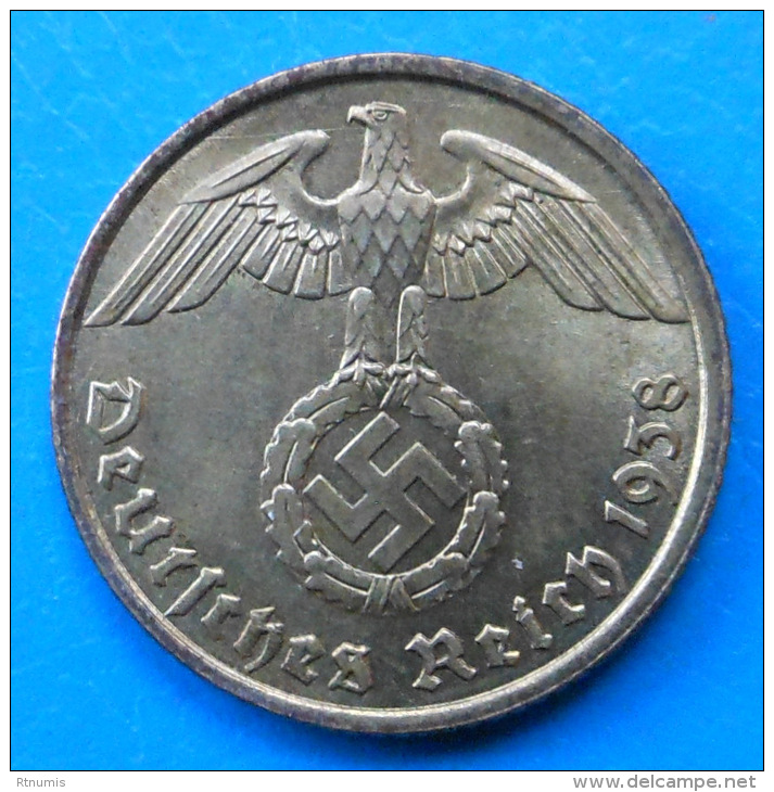 Allemagne Germany Deutschland 3ème Reich 10 Reichspfennig 1938 E Km 92 SUPERBE !!! - 10 Reichspfennig