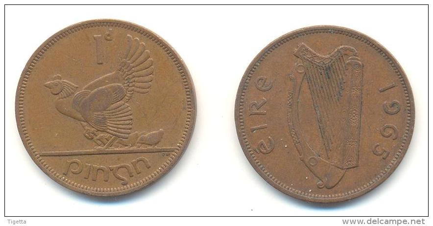 IRLANDA 1 PENNY  ANNO 1965 - Irlande