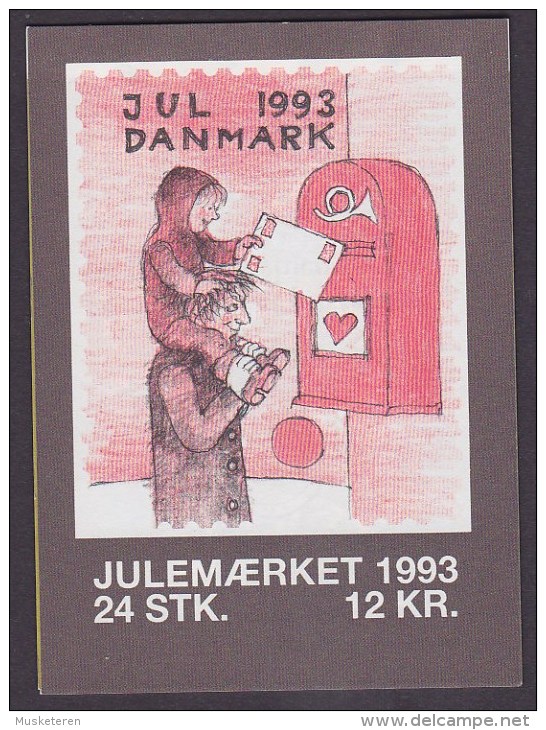 Denmark Markenheftchen Booklet 1993 Christmas Seal Weihnachten Jul Noel Natale Navidad (2 Scans) MNH** - Carnets