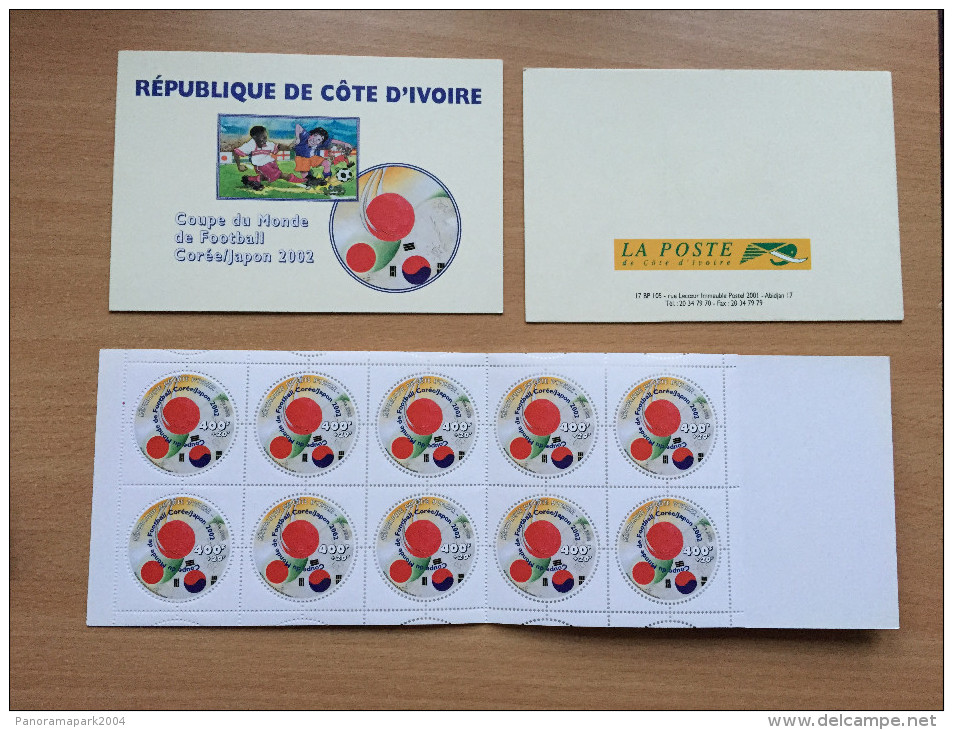 Côte D´Ivoire Ivory Coast 2002 Mi. 1295 Carnet Booklet MH Coupe Du Monde Football FIFA Soccer Wold Cup WM Japan Korea - 2002 – Zuid-Korea / Japan