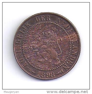 PAYS BAS - 2 1/2 CENT   1898 - 2.5 Centavos