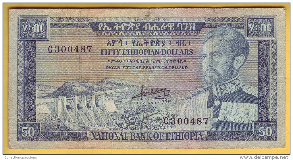 ETHIOPIE - Billet De 50 Dollars. 1966. Pick: 28a. TB+ - Ethiopie