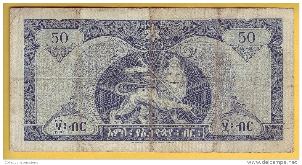 ETHIOPIE - Billet De 50 Dollars. 1966. Pick: 28a. TB+ - Ethiopie