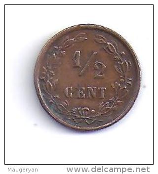 PAYS BAS -  1/2 CENT   1891 - 2.5 Cent