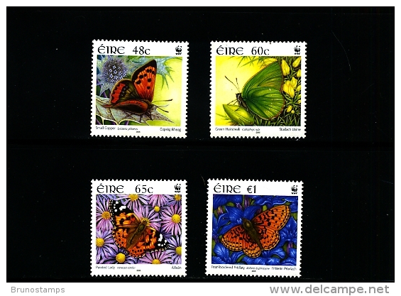 IRELAND/EIRE - 2005  WWF  BUTTERFLIES  SET  MINT NH - Unused Stamps