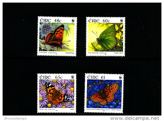 IRELAND/EIRE - 2005  WWF  BUTTERFLIES  SET  MINT NH - Nuovi