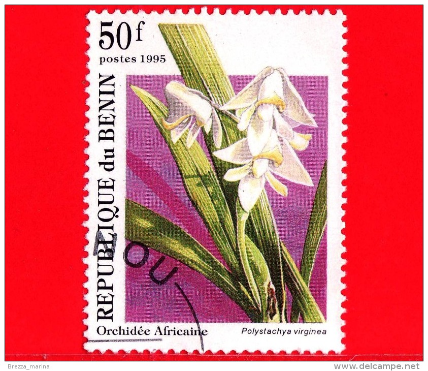 BENIN - 1995 - Fiori - Orchidee Africane - Polystachya Virginea - 50 - Bénin – Dahomey (1960-...)