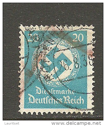 Deutsches Reich 1934 Dienstmarke Swastika Mit WZ Michel 140 O - Dienstmarken