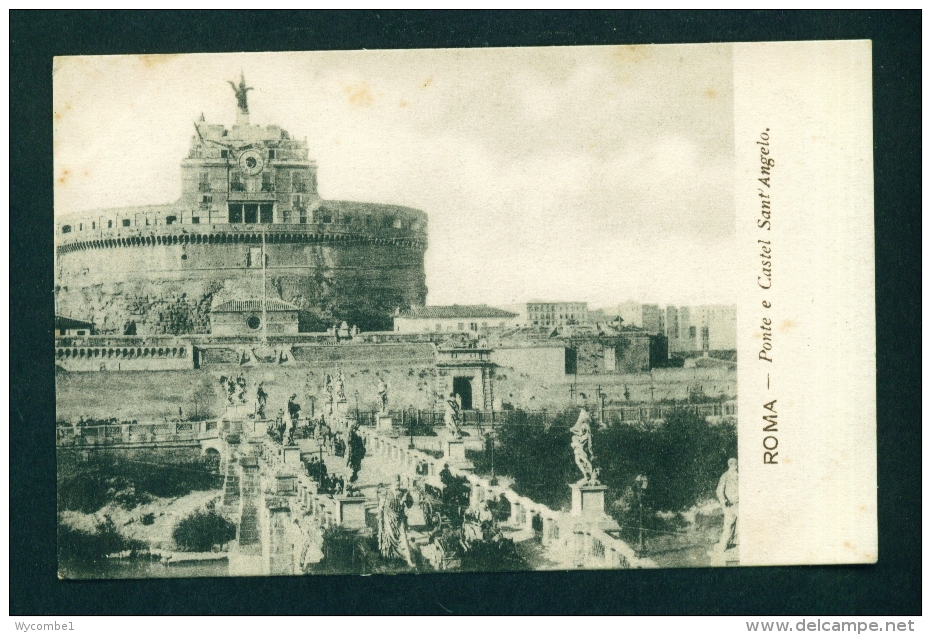 ITALY  -  Rome  Ponte E Castel Sant Angelo  Vintage Postcard  Unused As Scan - Ponts