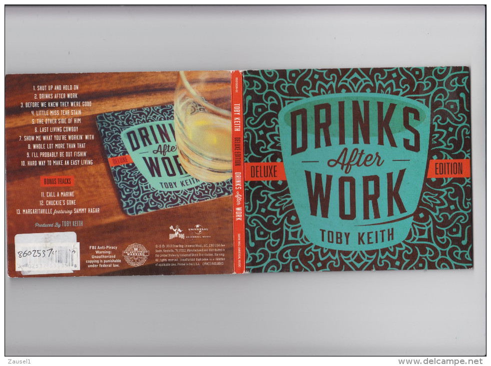 Toby Keith - Drinks After Work - Deluxe Edition / Bonus Tracks - Original CD - Country & Folk