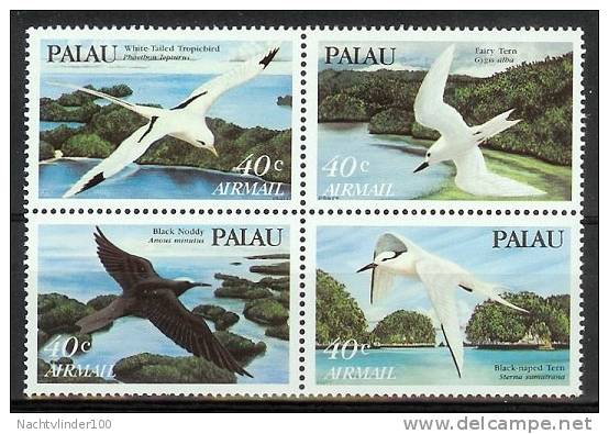 Mwe0851 FAUNA VOGELS BIRDS WHITE-TAILED TROPICBIRD VÖGEL AVES OISEAUX PALAU 1984 PF/MNH - Palau