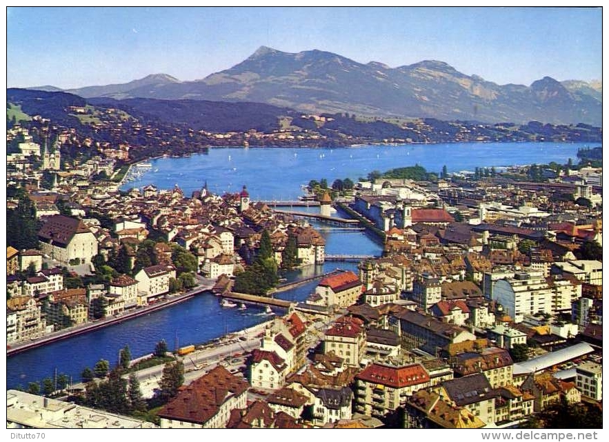 Luzern - Mit See Und Rigi - 5117 - Formato Grande Non Viaggiata - Lucerne