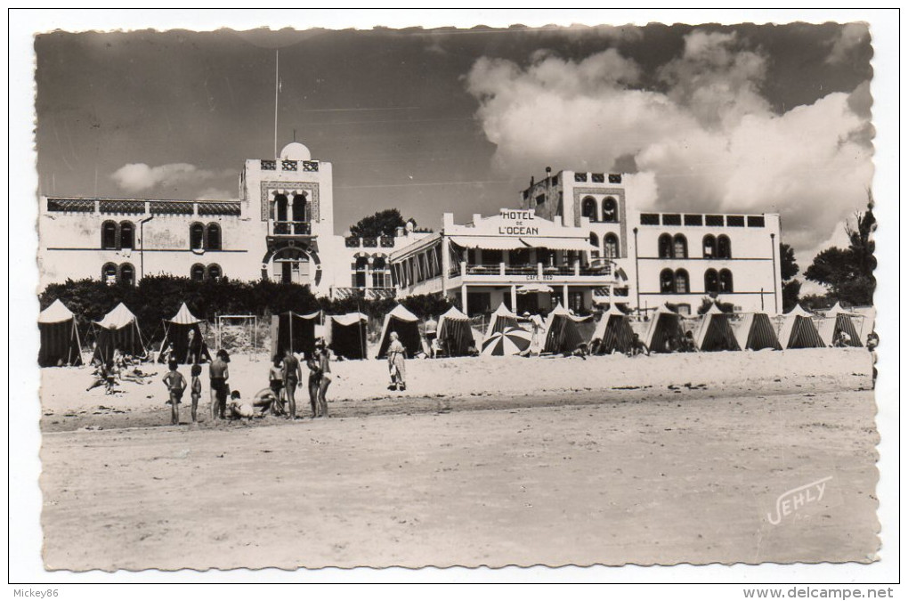 LA TRANCHE SUR MER--1952--L'Hotel De L'Océan  Sur La Plage (animée) ,cpsm 14 X 9  N° 302bis éd Jehly-Poupin - La Tranche Sur Mer