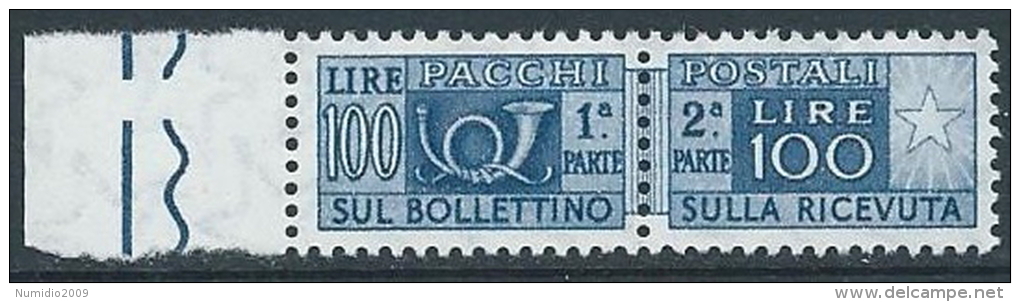 1955-79 ITALIA PACCHI POSTALI STELLE 100 LIRE MNH ** - JU59-8 - Postpaketten