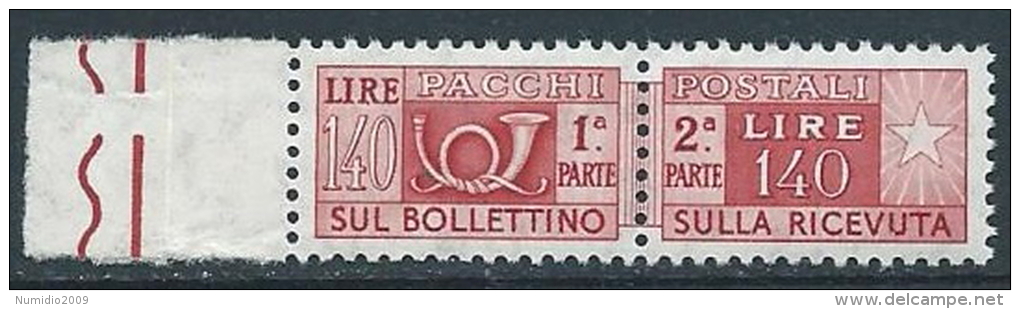 1955-79 ITALIA PACCHI POSTALI STELLE 140 LIRE MNH ** - JU59-10 - Postpaketten