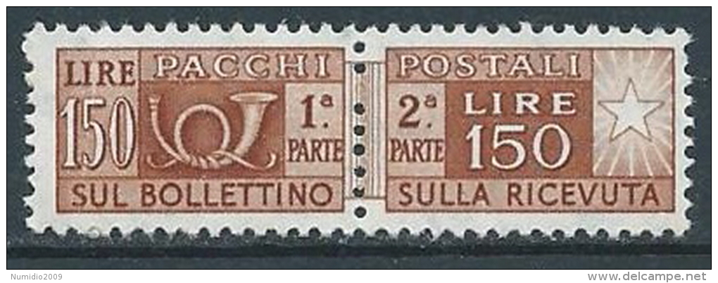 1955-79 ITALIA PACCHI POSTALI STELLE 150 LIRE MNH ** - JU60-3 - Postpaketten